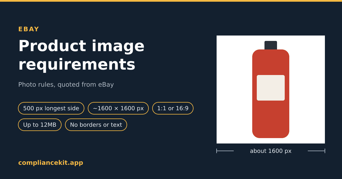 eBay Product Image Requirements