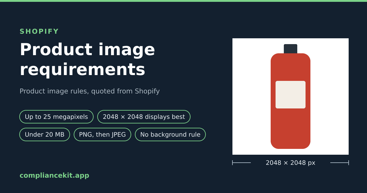 Shopify Product Image Requirements